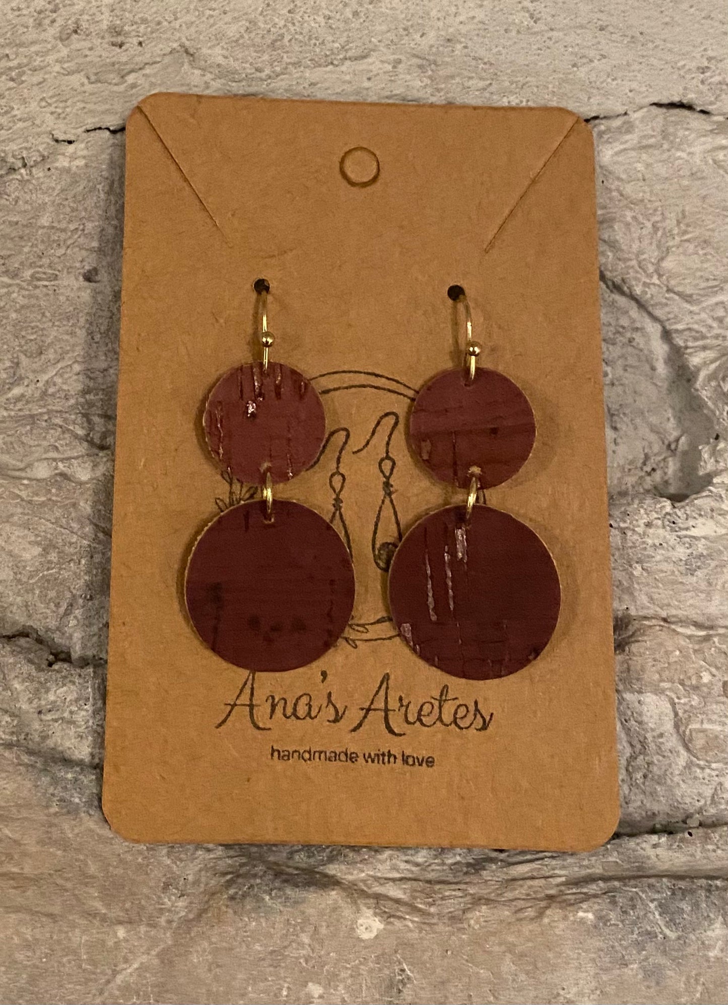 Plumb Cork Rachel Earrings
