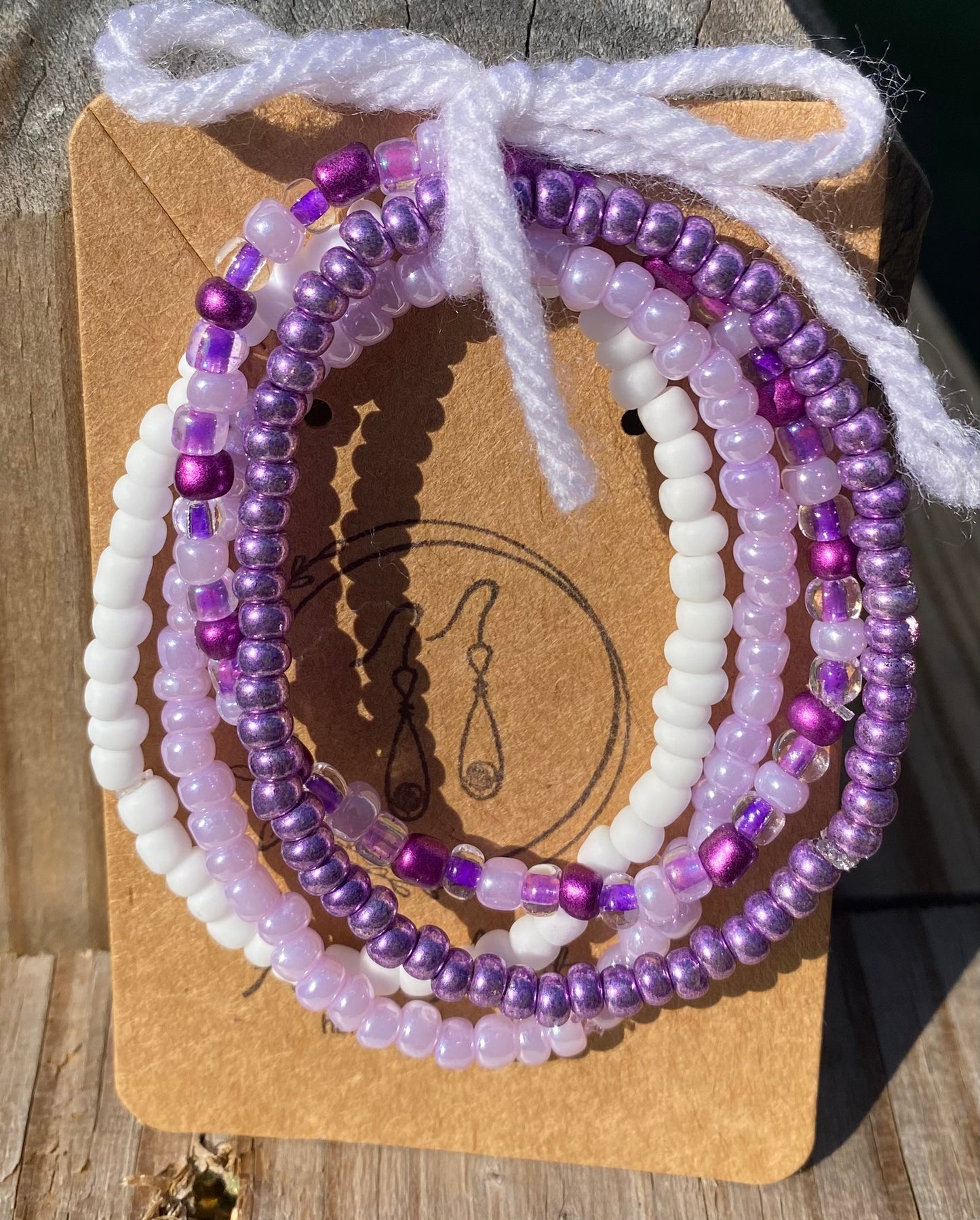 Purple Genevieve Bracelet Stack