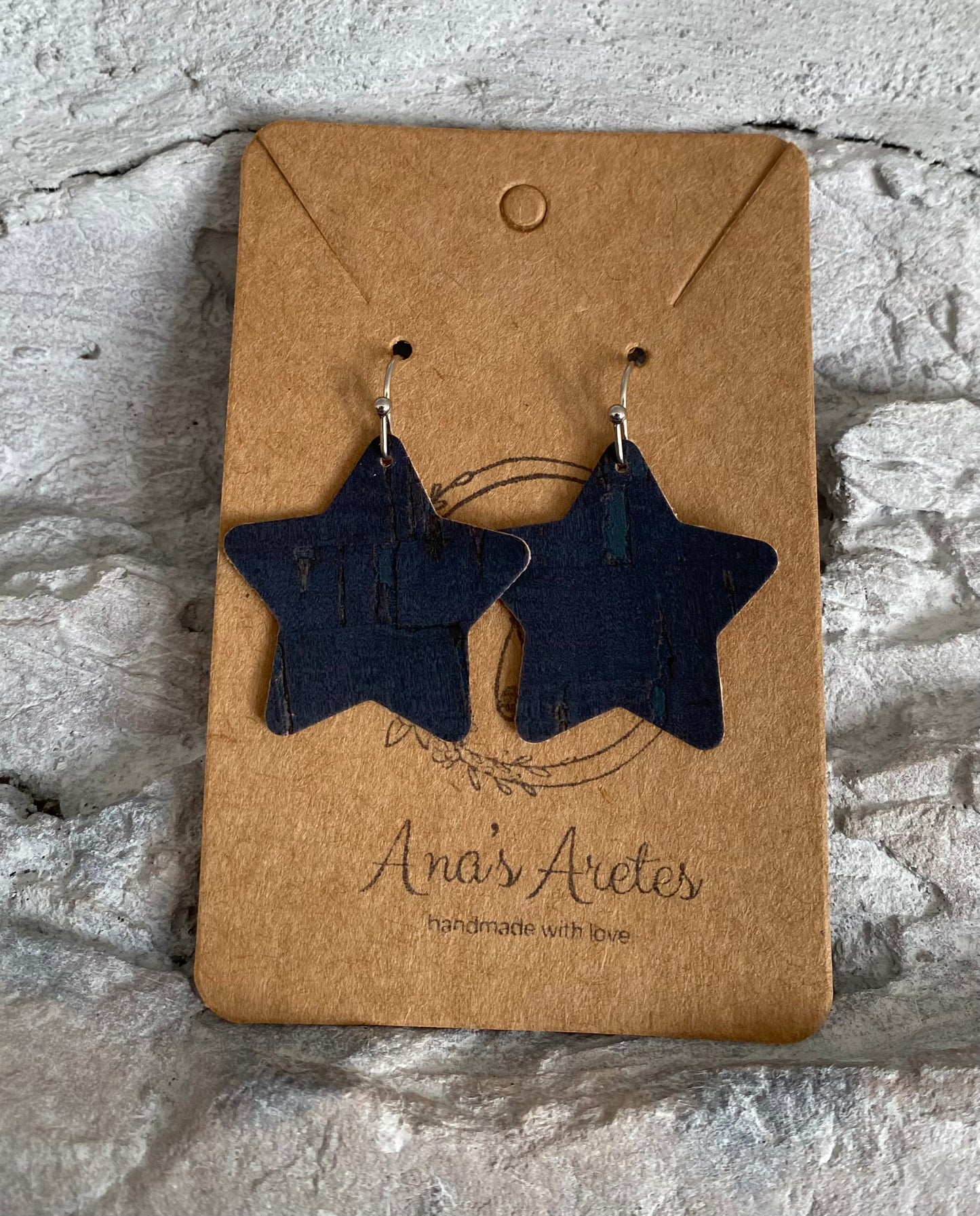 Dark Navy Maggie Star Earrings (Mother & Daughter Set / Individual)
